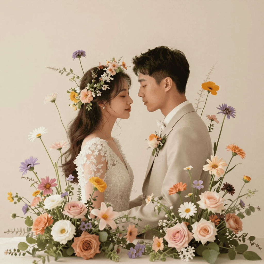 Elegant hands styling event decor